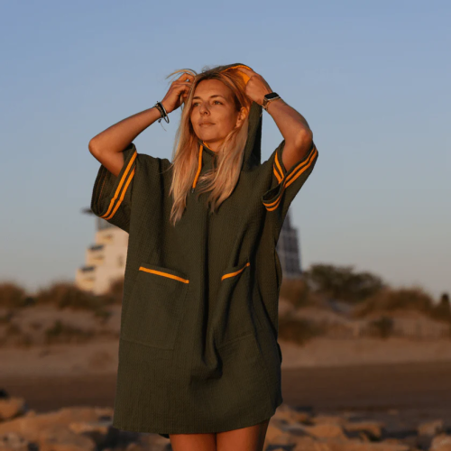 PONCHO WAFFLE ST JACQUES