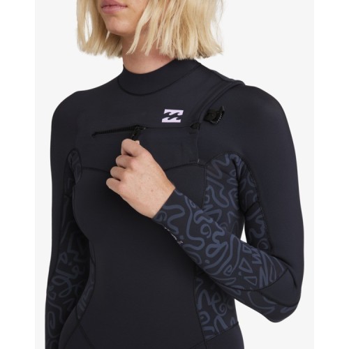 SYNERGY 4/3 NATURAL CHESTZIP FEMME BILLABONG