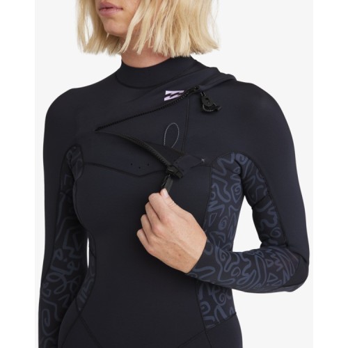 SYNERGY 4/3 NATURAL CHESTZIP FEMME BILLABONG