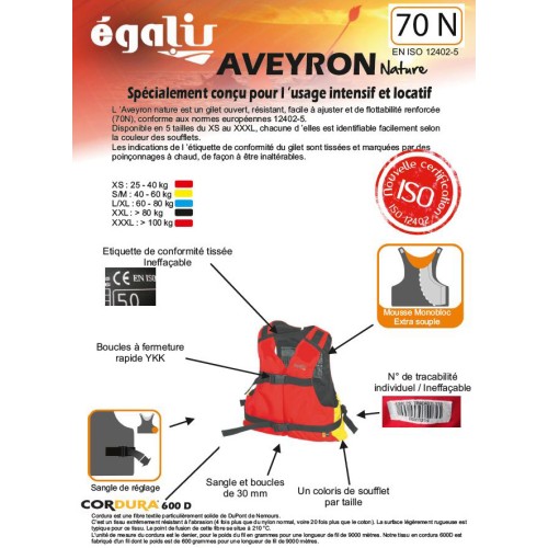 GILET AVEYRON EGALIS