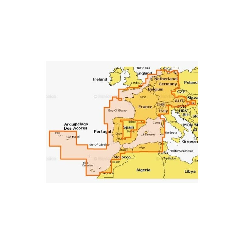 CARTE EUROPE NAVIONICS CENTRAL & WEST EUROPE