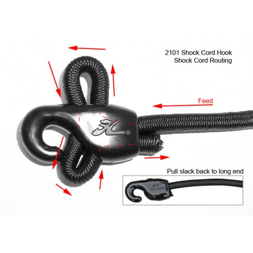 HKE CROCHET SHOCK CORD 1/4 / UNITE